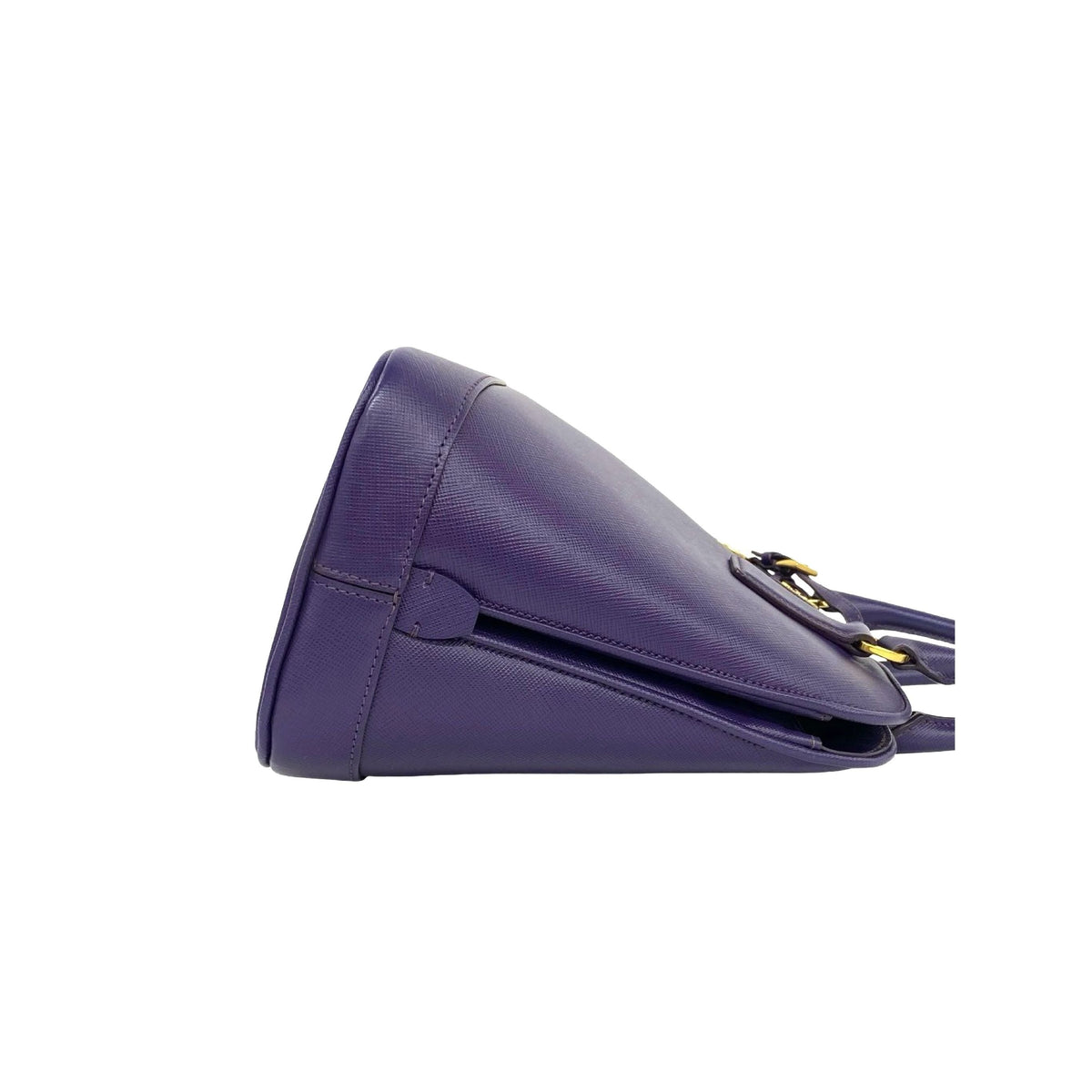 Prada Saffiano Lux Promenade Satchel — Purple