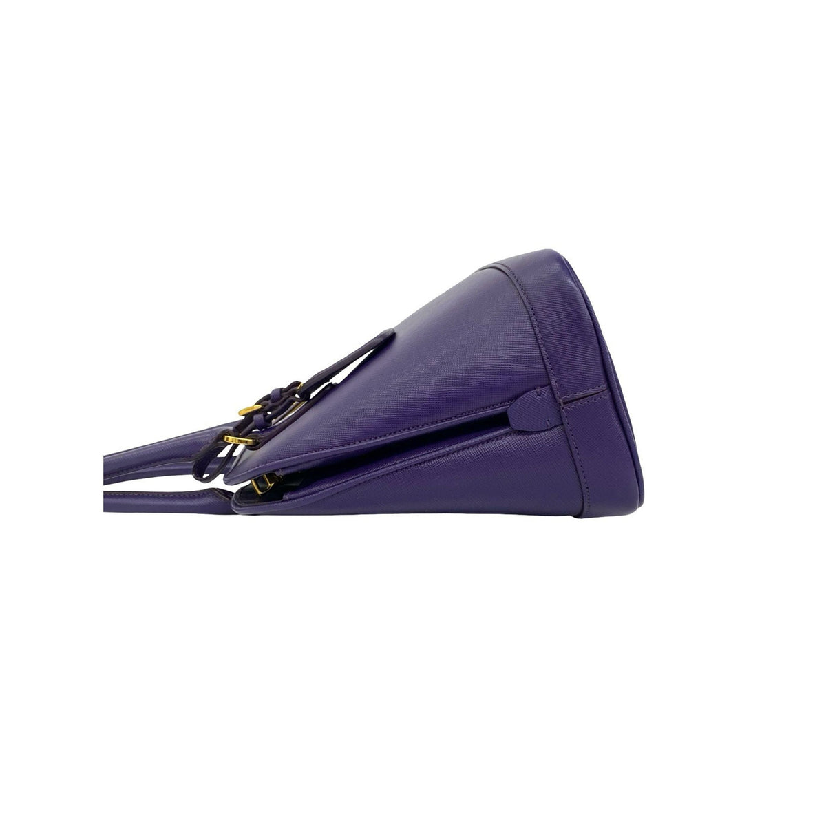 Prada Saffiano Lux Promenade Satchel — Purple