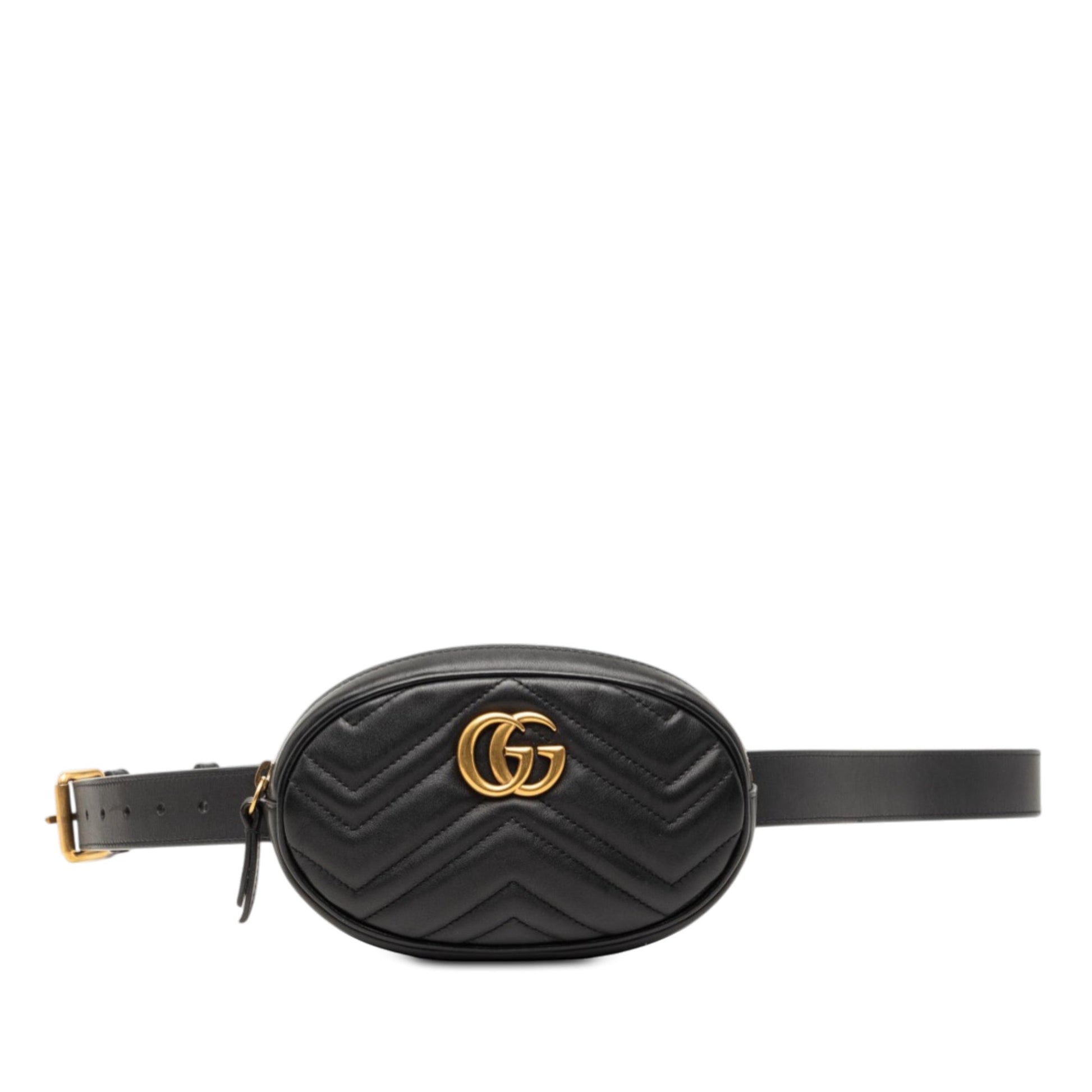 Gucci GG Marmont Matelasse Leather Belt Bag