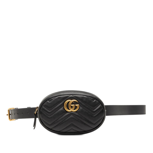 Gucci GG Marmont Matelasse Leather Belt Bag