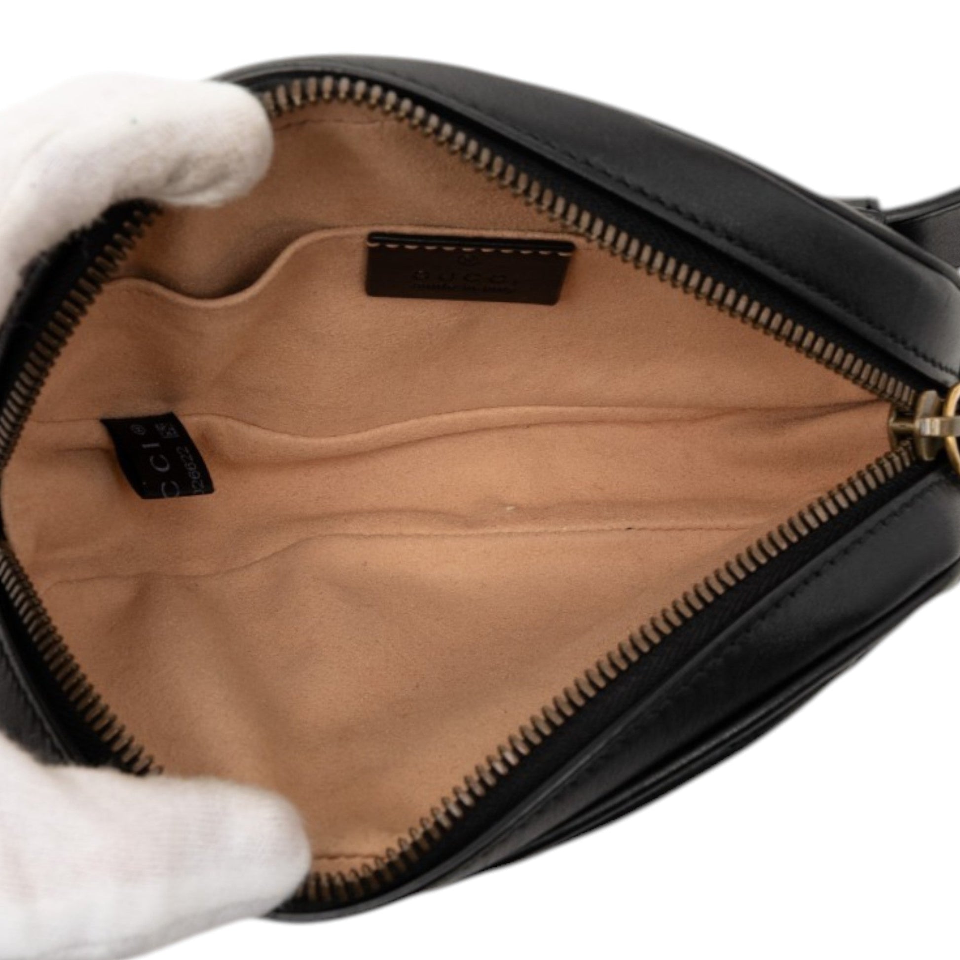 Gucci GG Marmont Matelasse Leather Belt Bag