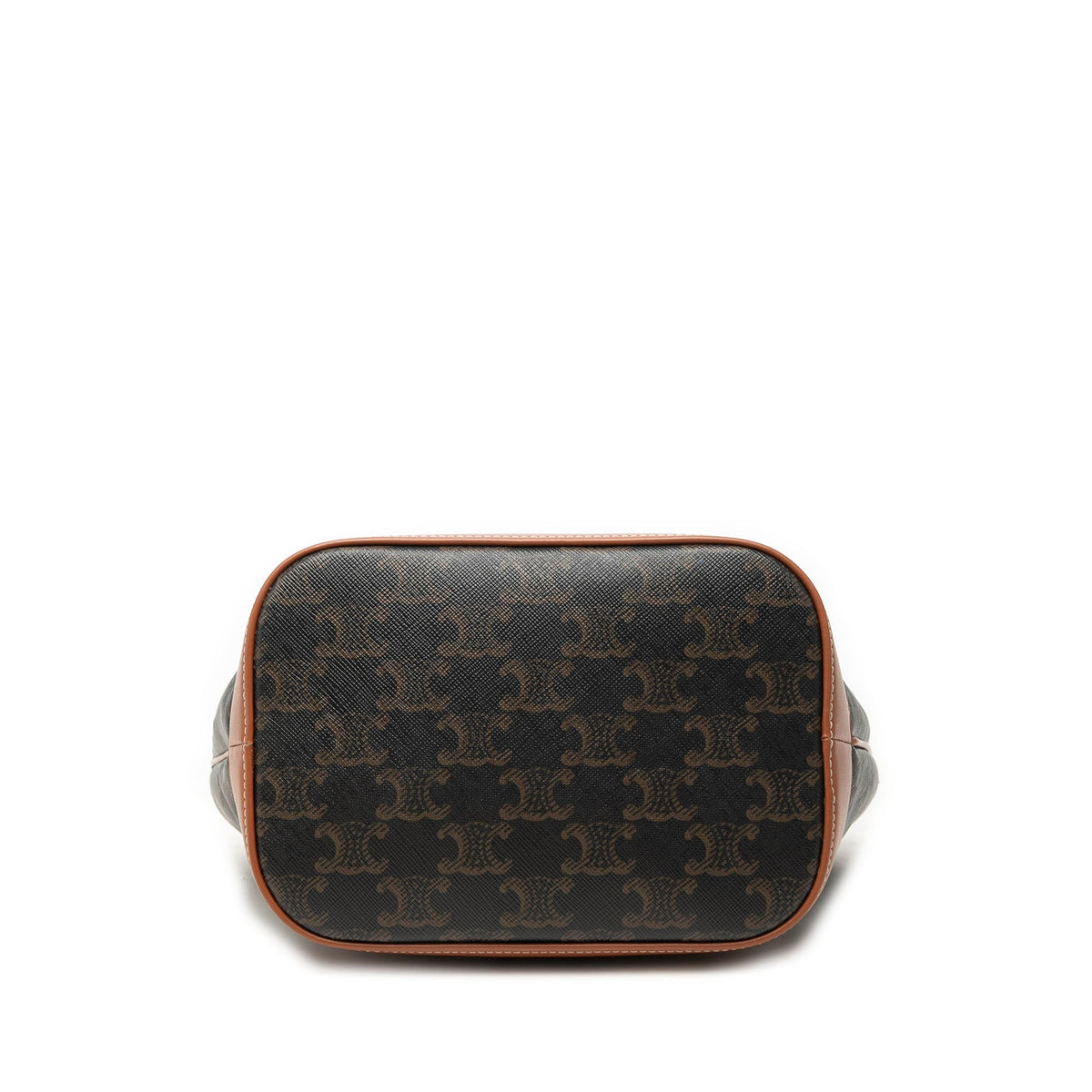 Celine Small Triomphe Coated Canvas Bucket Bag