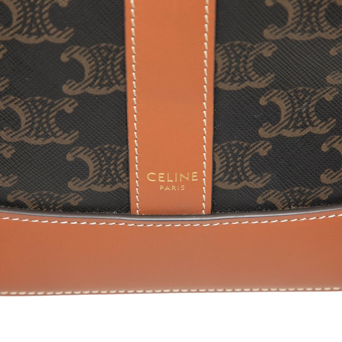 Celine Small Triomphe Coated Canvas Bucket Bag