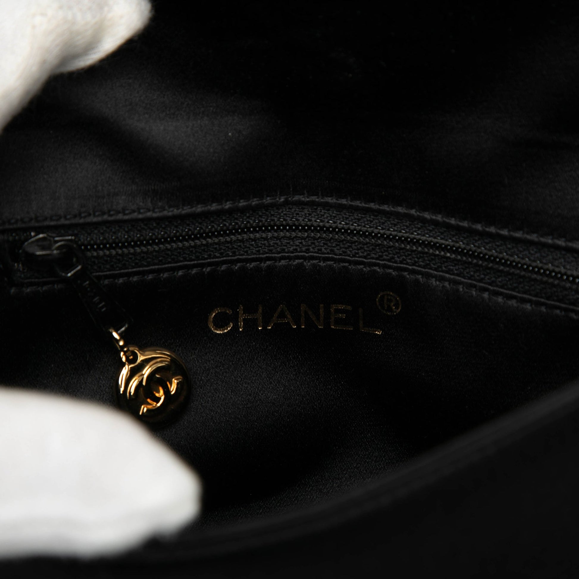 Chanel Mini Satin Beaded Flap Crossbody