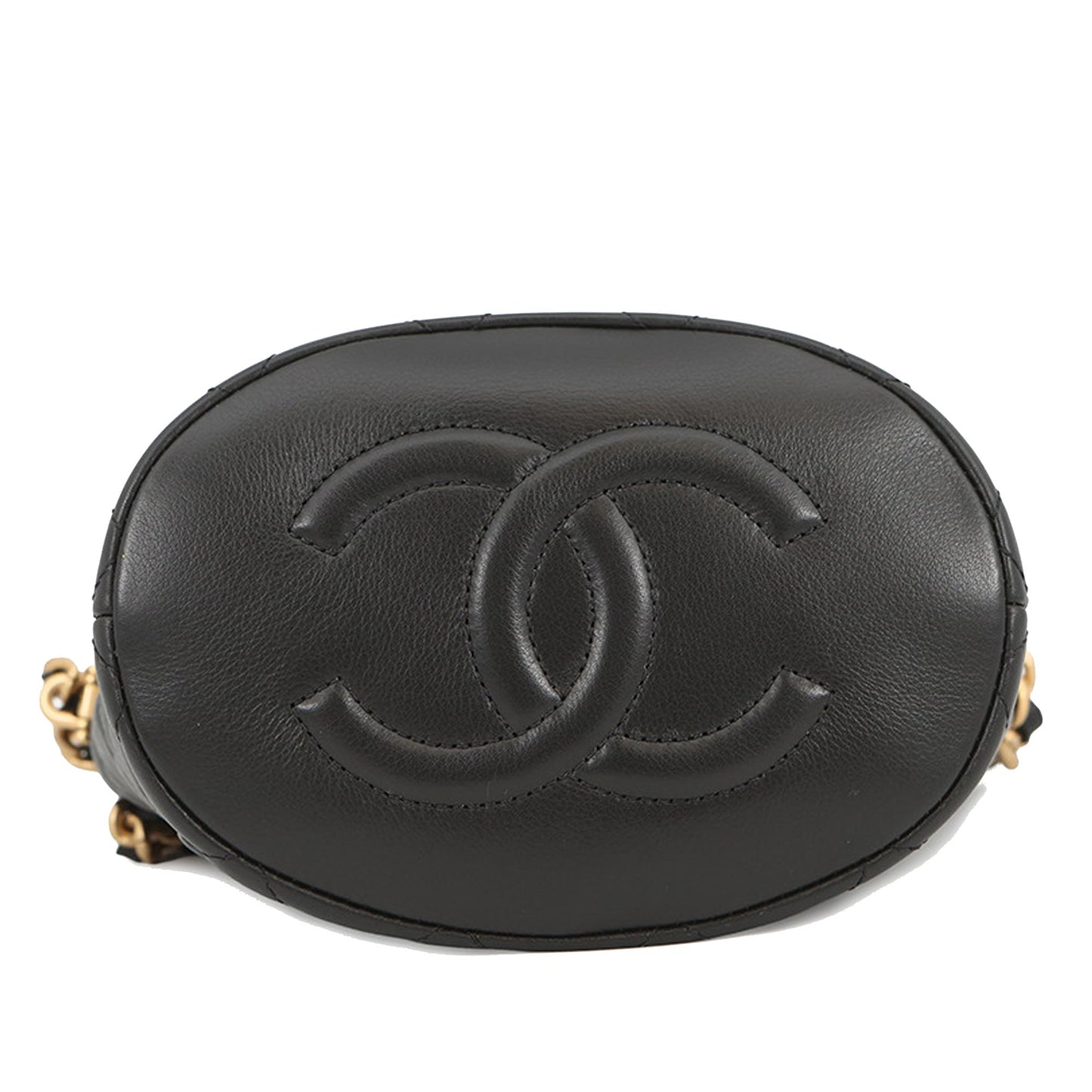 Chanel CC Quilted Calfskin Chain Bucket Bag