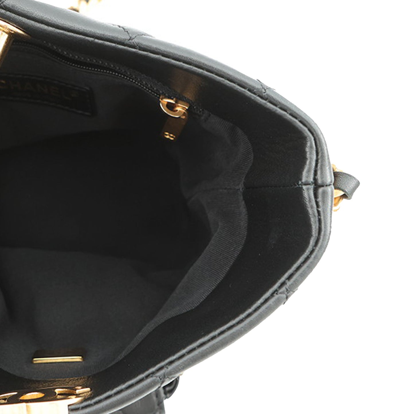 Chanel CC Quilted Calfskin Chain Bucket Bag