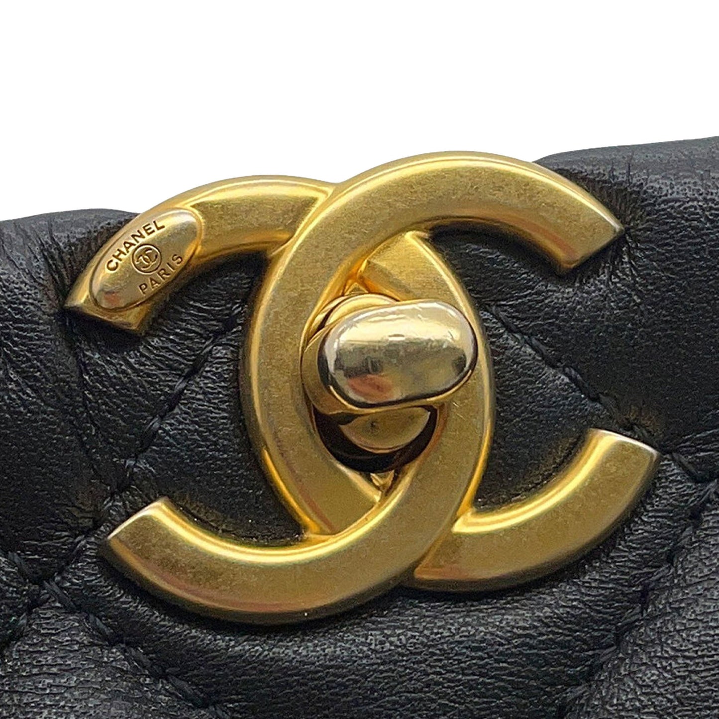 Chanel CC Quilted Calfskin Chain Bucket Bag