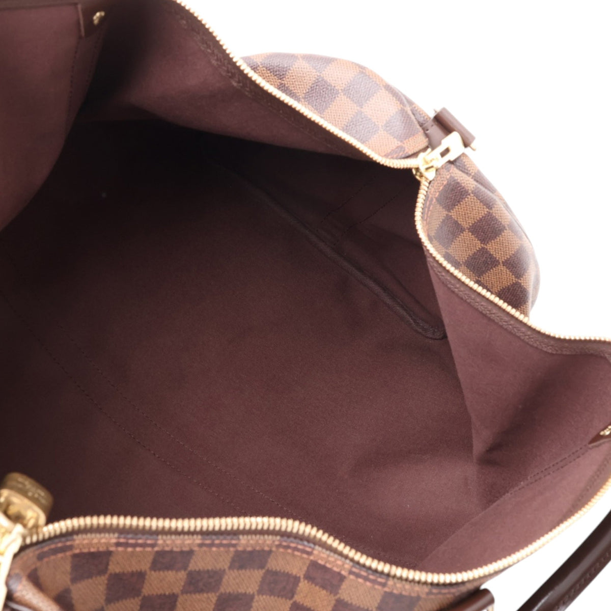 Louis Vuitton Damier Ebene Keepall Bandouliere 55 — Brown