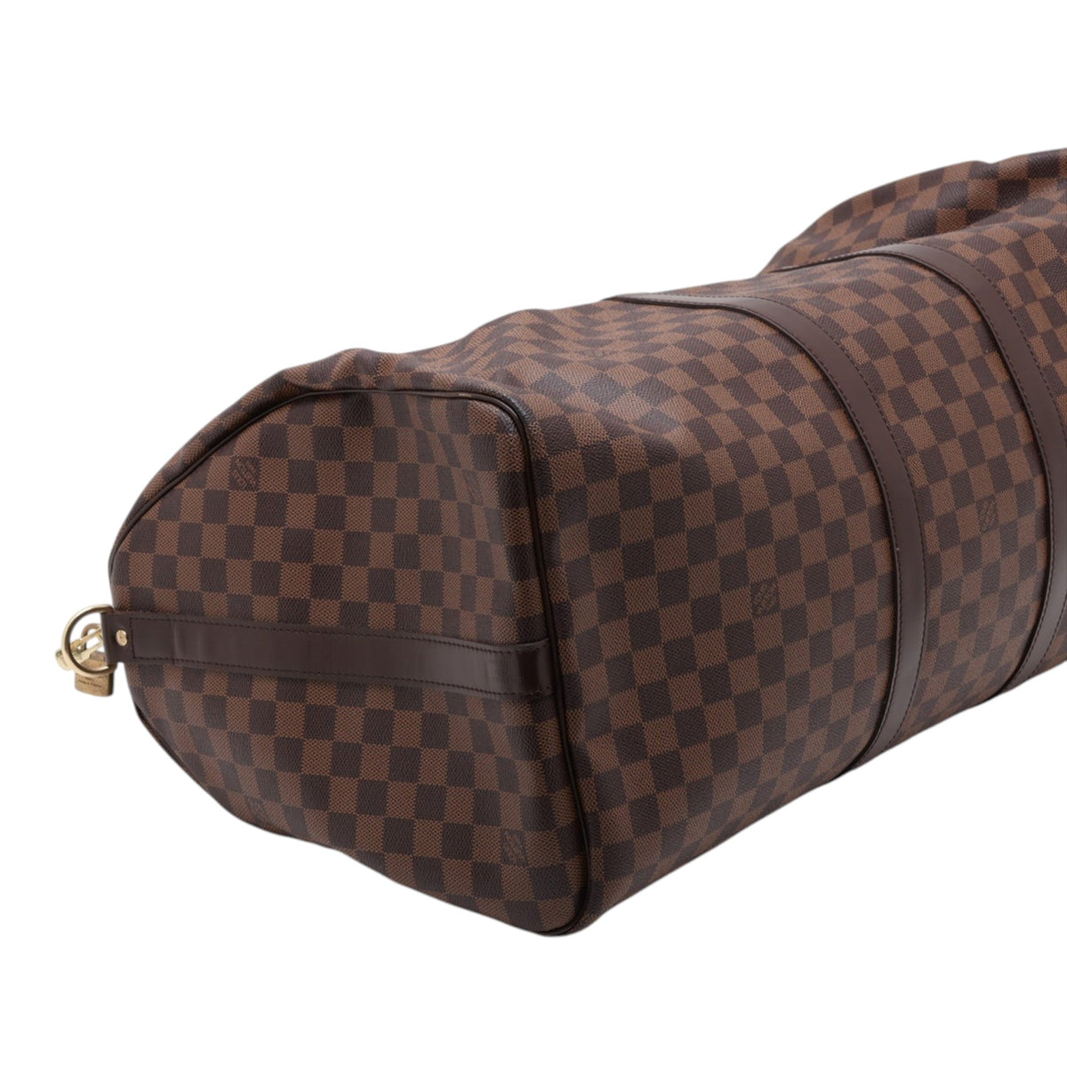 Louis Vuitton Damier Ebene Keepall Bandouliere 55 — Brown