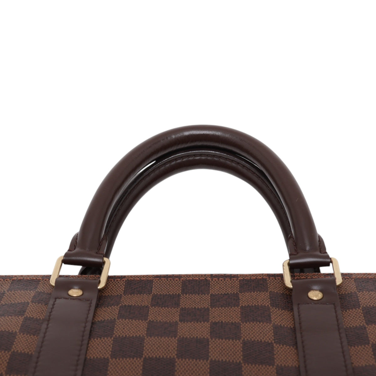 Louis Vuitton Damier Ebene Keepall Bandouliere 55 — Brown