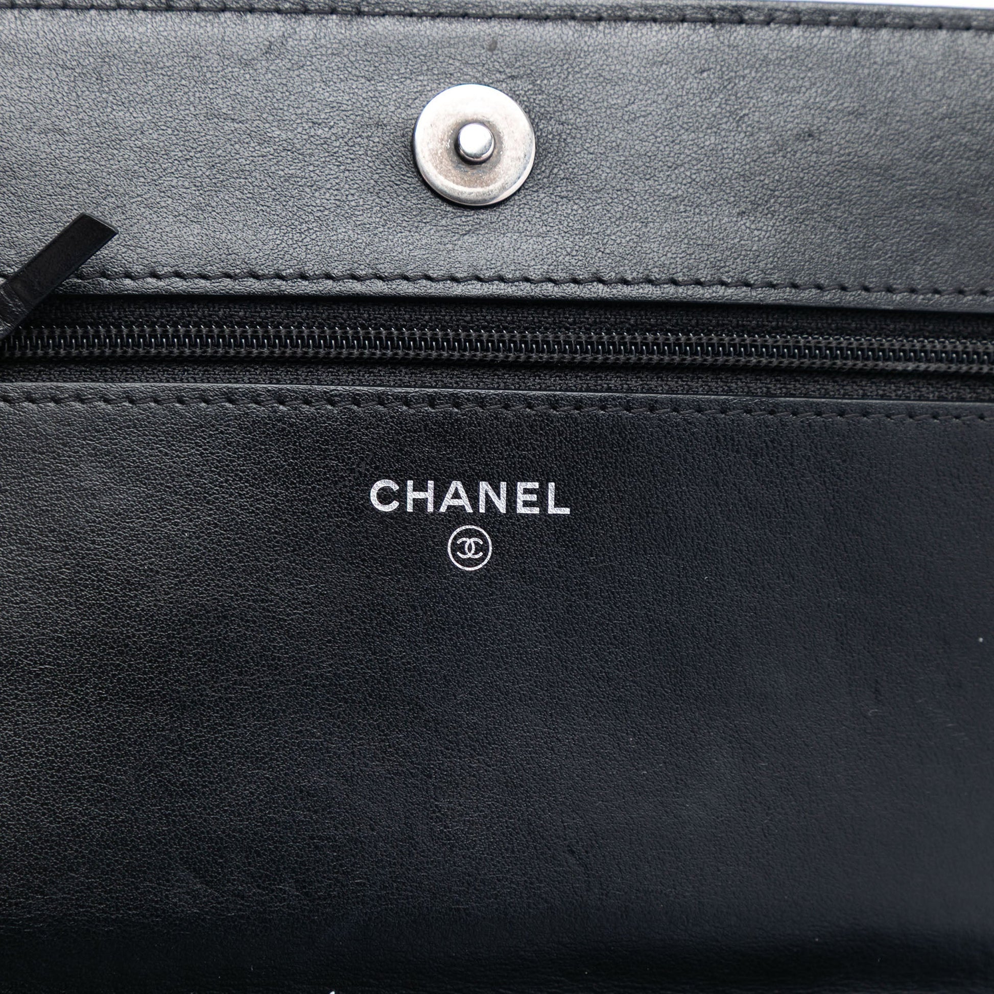 Chanel Quilted Caviar Boy Wallet on Chain