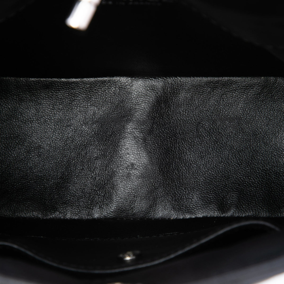Chanel CC Quilted Lambskin Chain Crossbody — Black