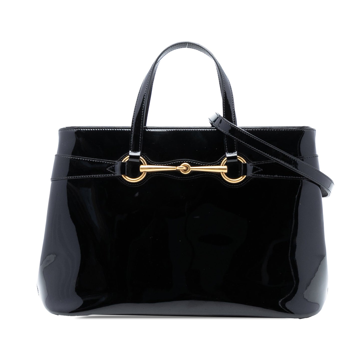 Gucci Patent Bright Bit Satchel
