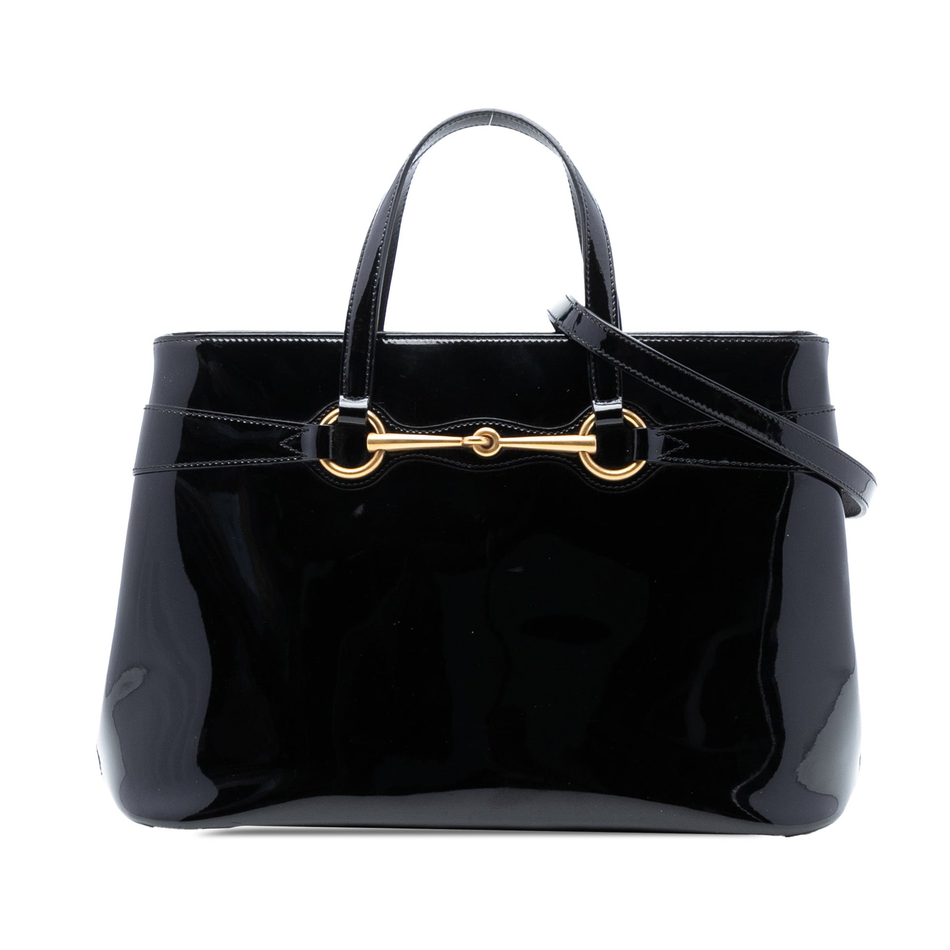 Gucci Patent Bright Bit Satchel