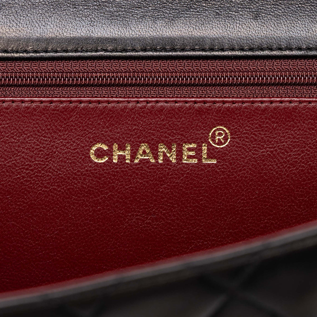 Chanel Medium CC Quilted Lambskin Single Flap — Black
