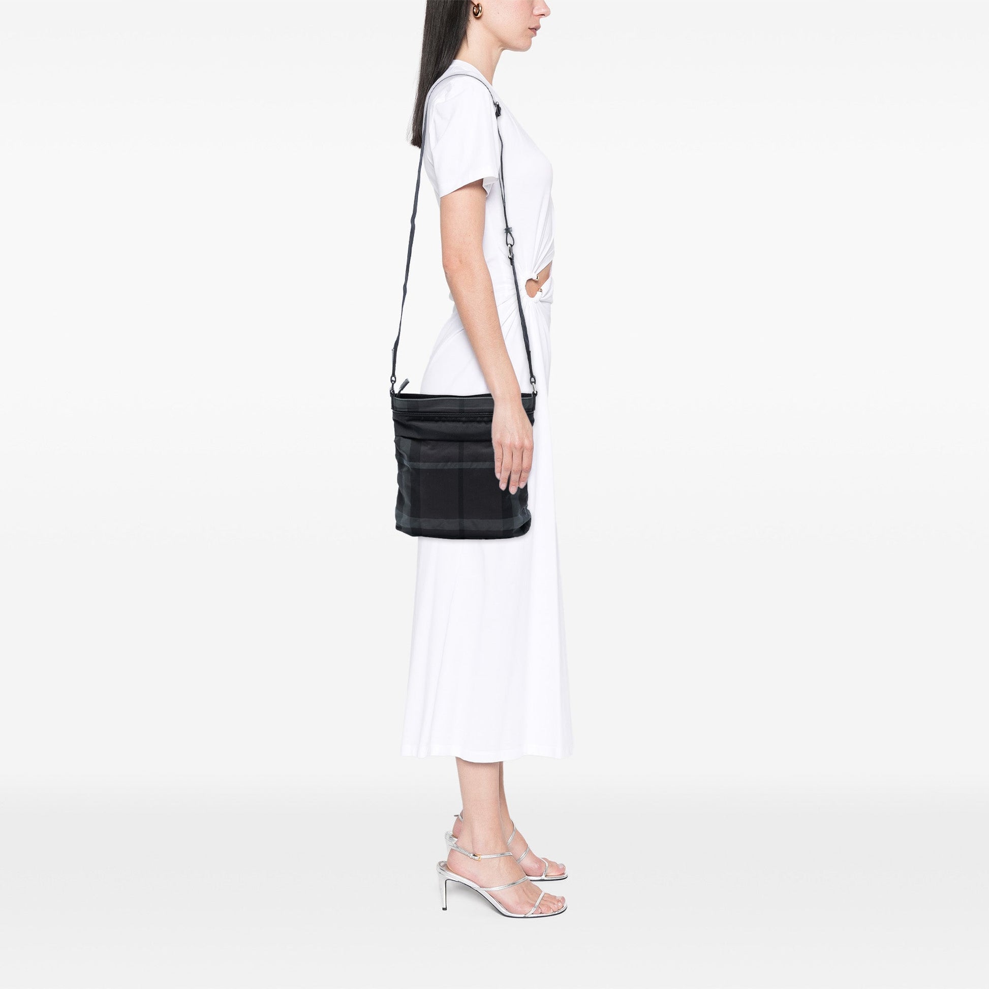 Smoke Check Nylon Crossbody