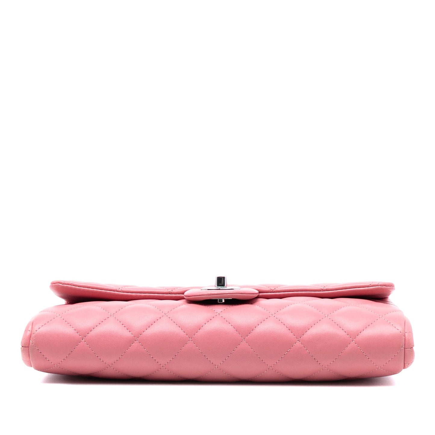 Chanel CC Quilted Lambskin Flap Clutch on Chain