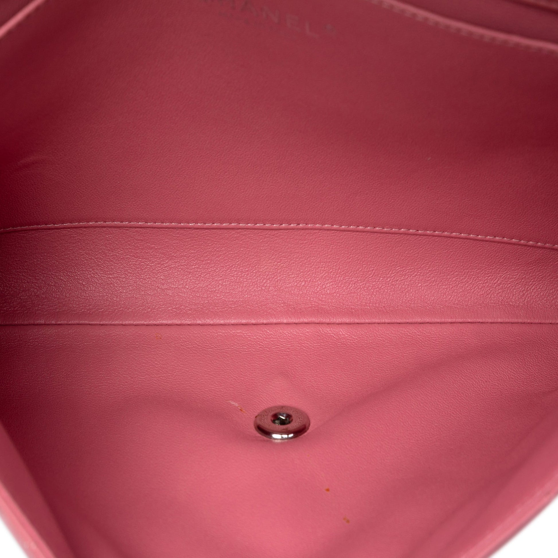 Chanel CC Quilted Lambskin Flap Clutch on Chain