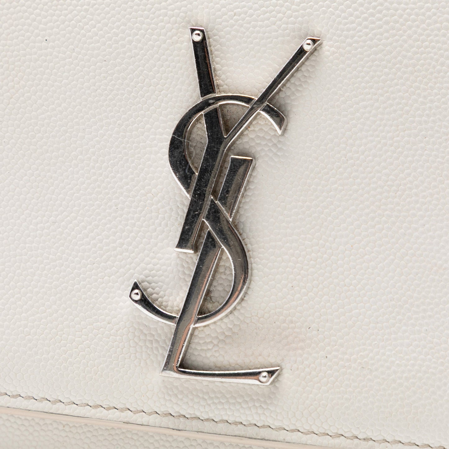 Saint Laurent Medium Grain De Poudre Monogram Kate Crossbody