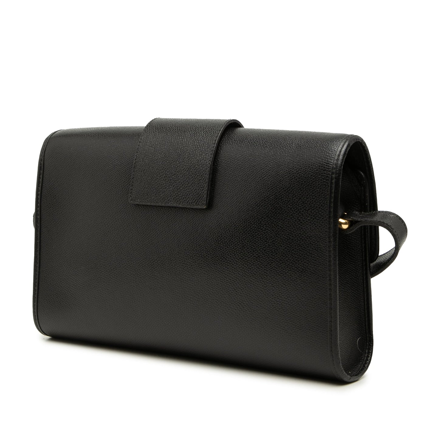 Saint Laurent Grained Calfskin Flap Crossbody