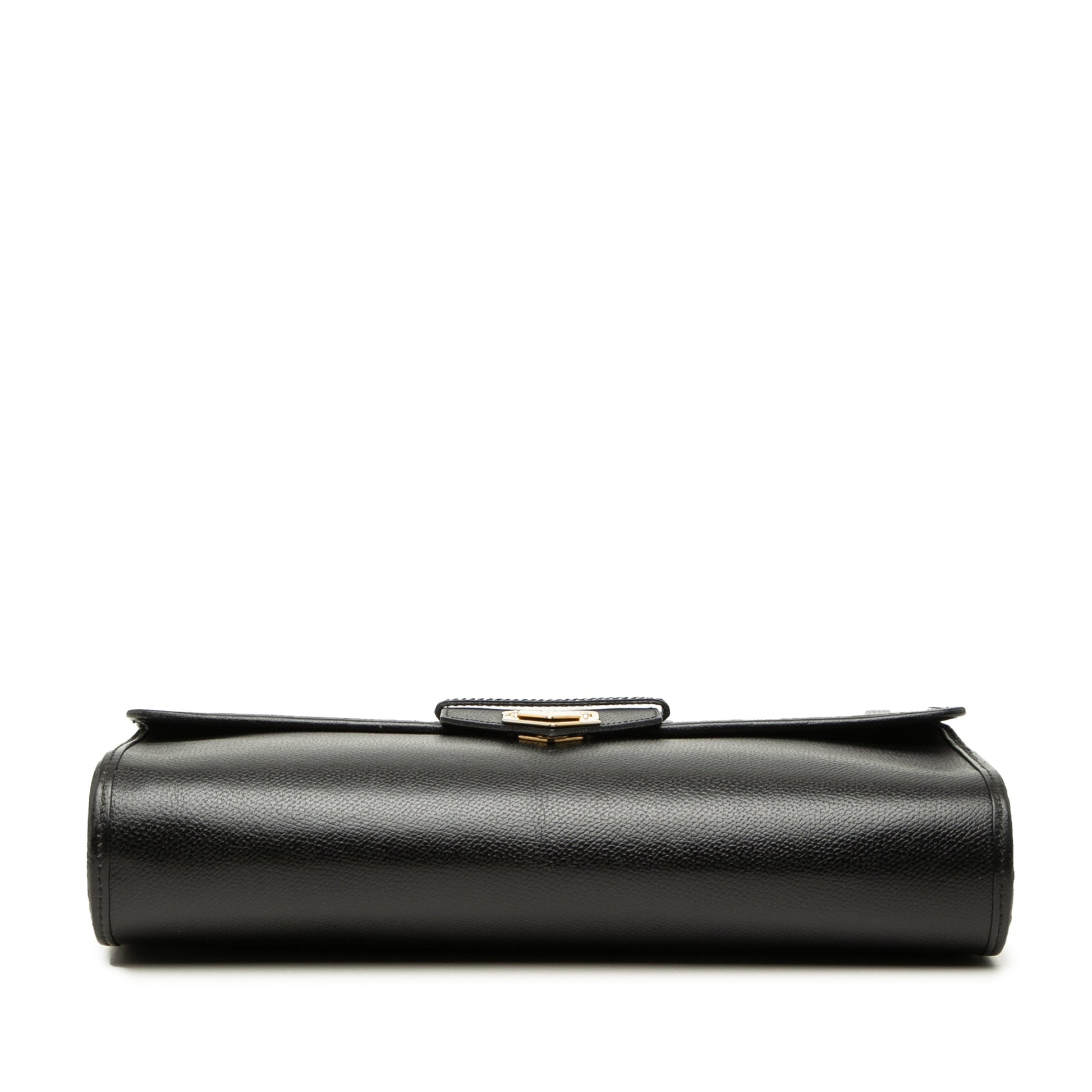 Saint Laurent Grained Calfskin Flap Crossbody