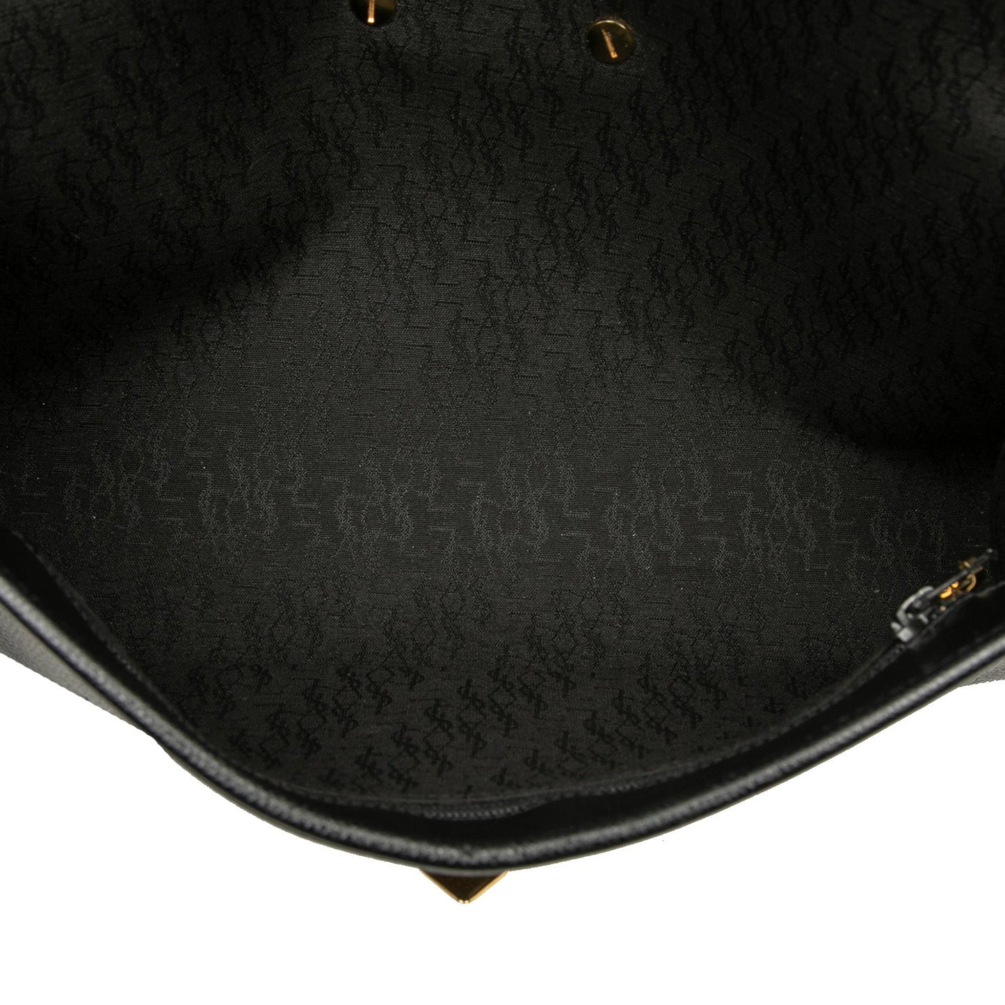 Saint Laurent Grained Calfskin Flap Crossbody