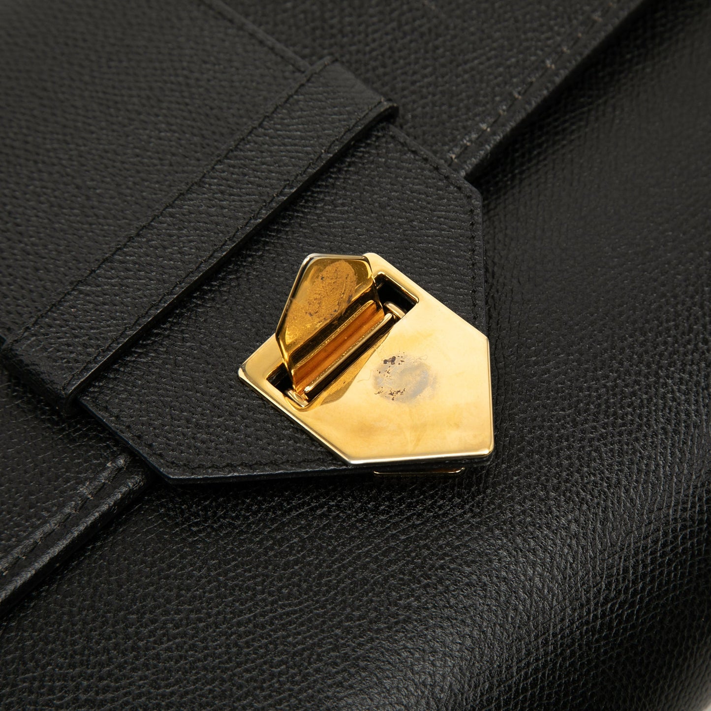 Saint Laurent Grained Calfskin Flap Crossbody