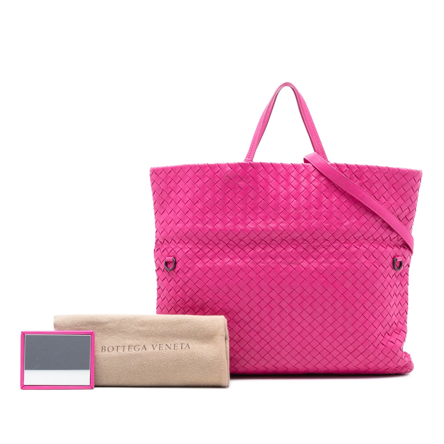 Bottega Veneta Nappa Intrecciato Fold Over Tote