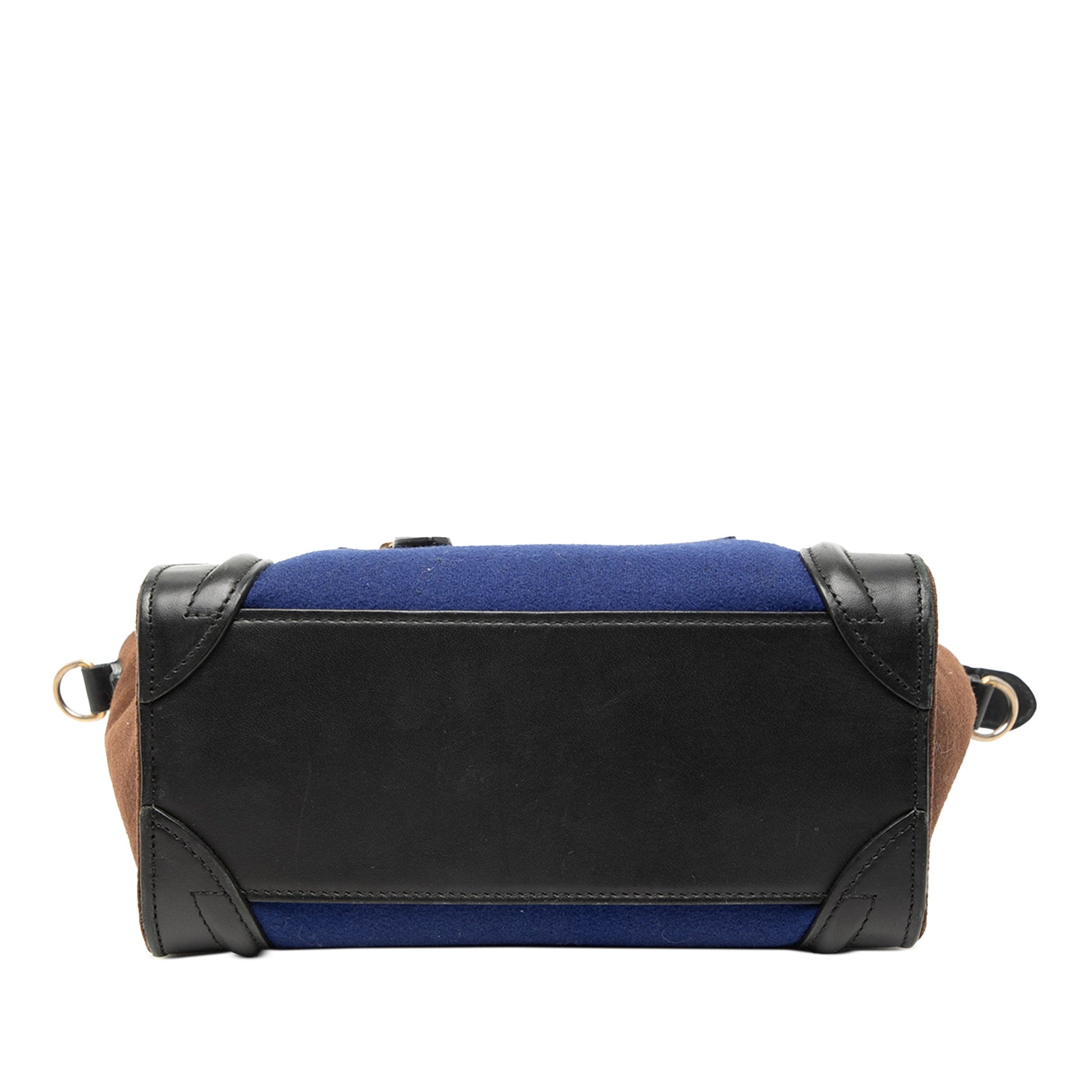 Celine Nano Tricolor Felt Luggage Tote