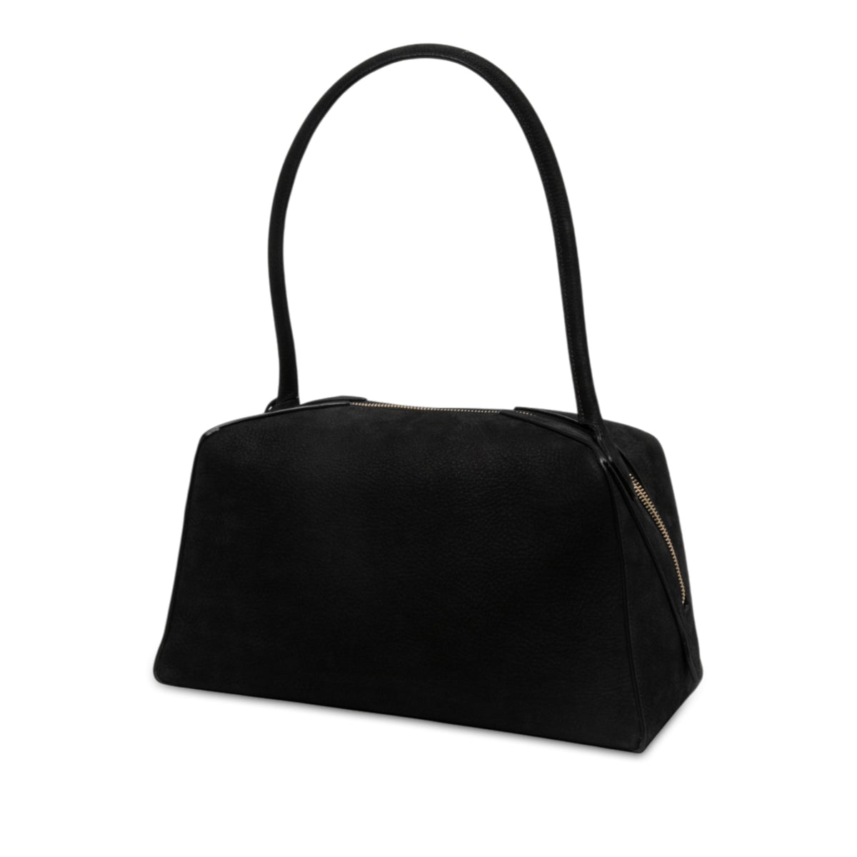 ALAÏA Nubuck Le Bouledogue Shoulder Bag — Black