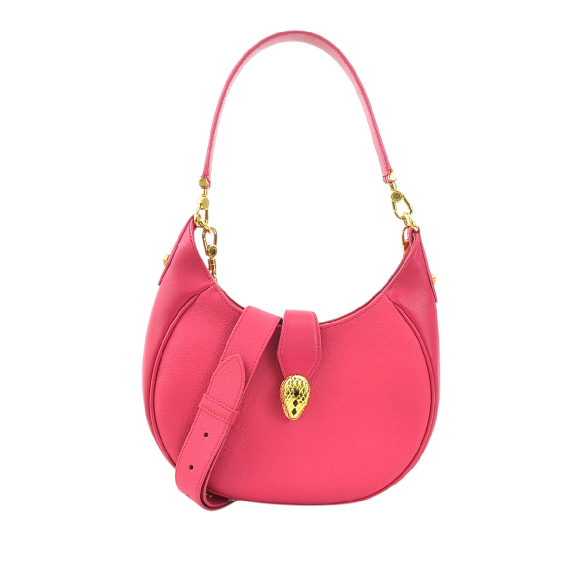Bvlgari Medium Leather Serpenti Ellipse Satchel