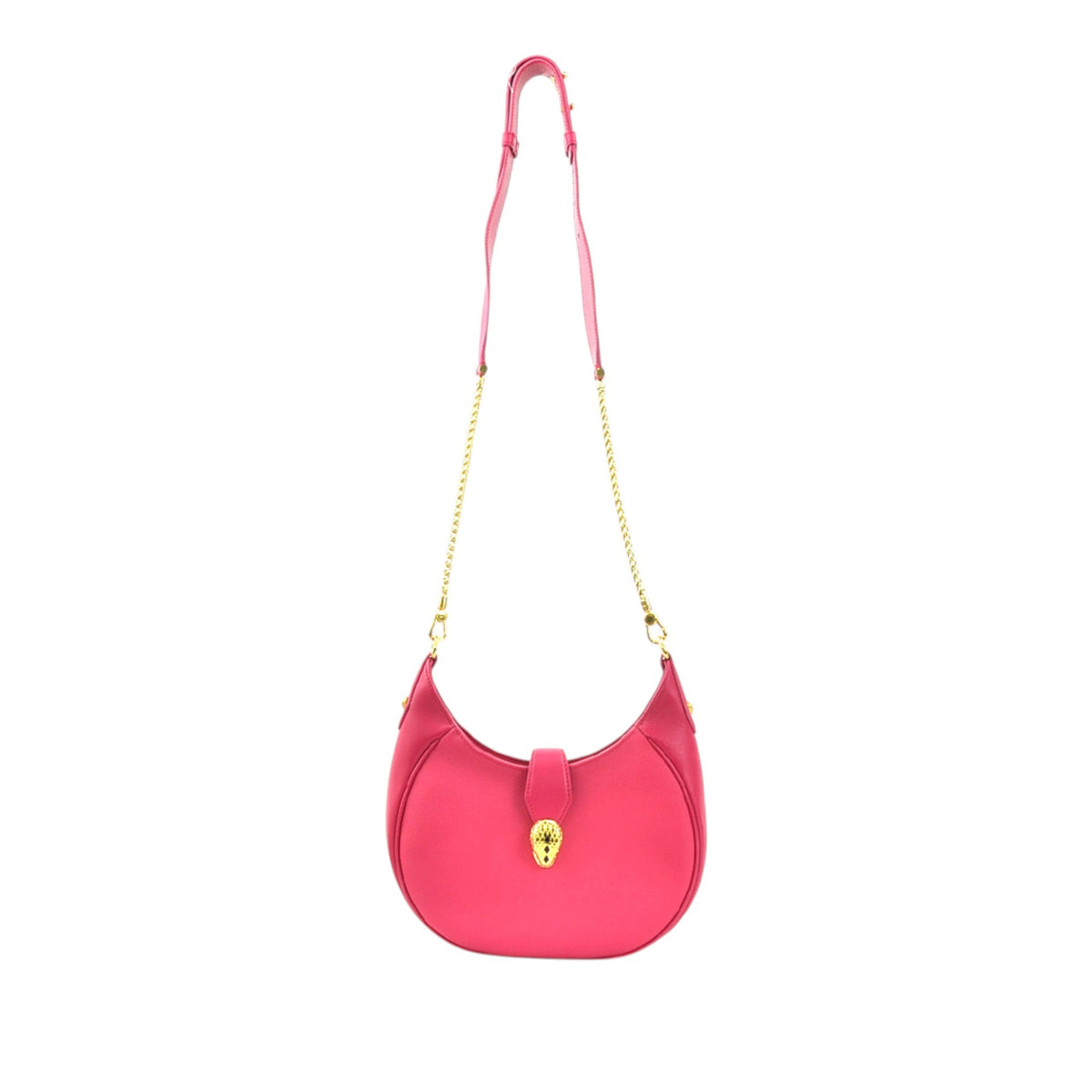 Bvlgari Medium Leather Serpenti Ellipse Satchel
