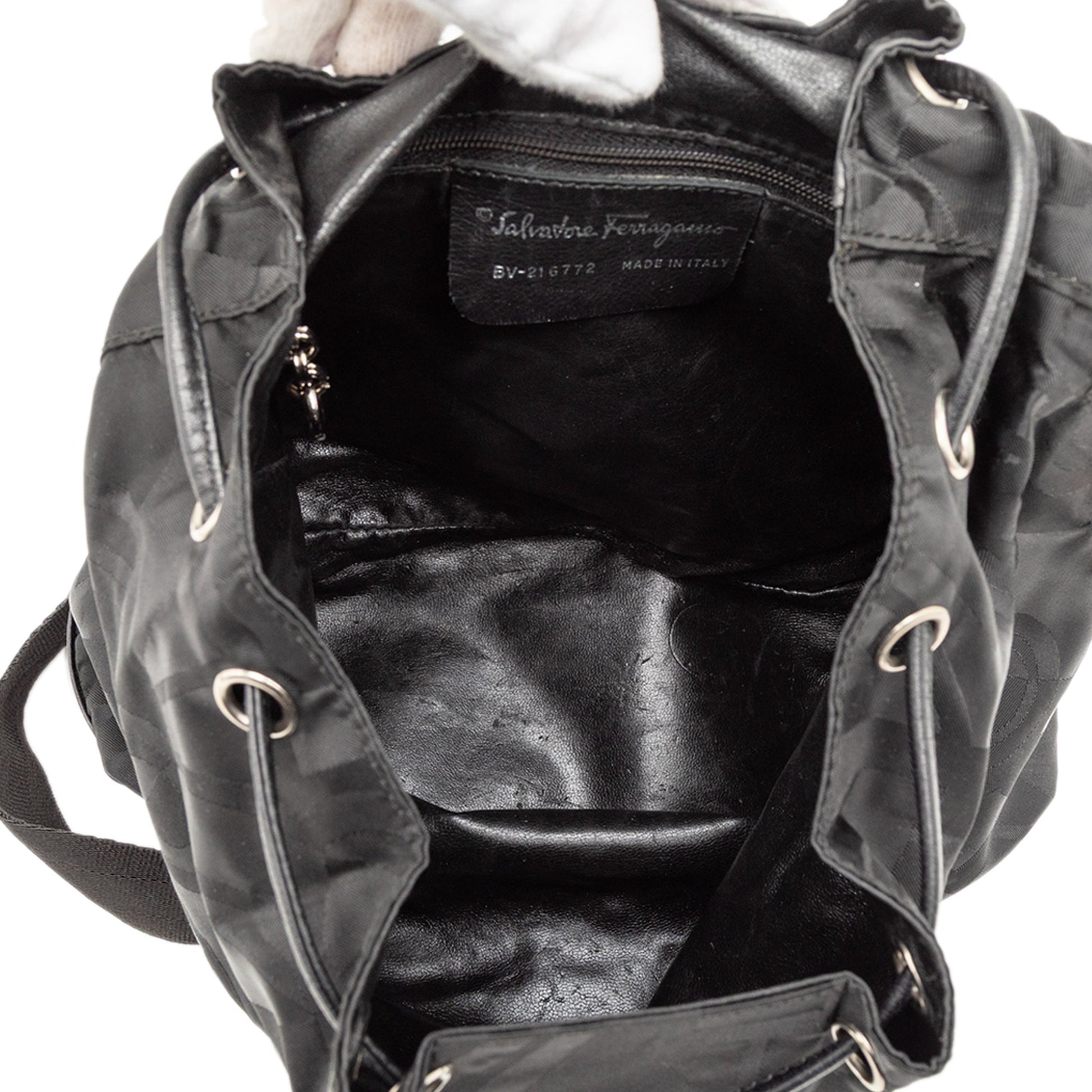 Ferragamo Printed Nylon Backpack