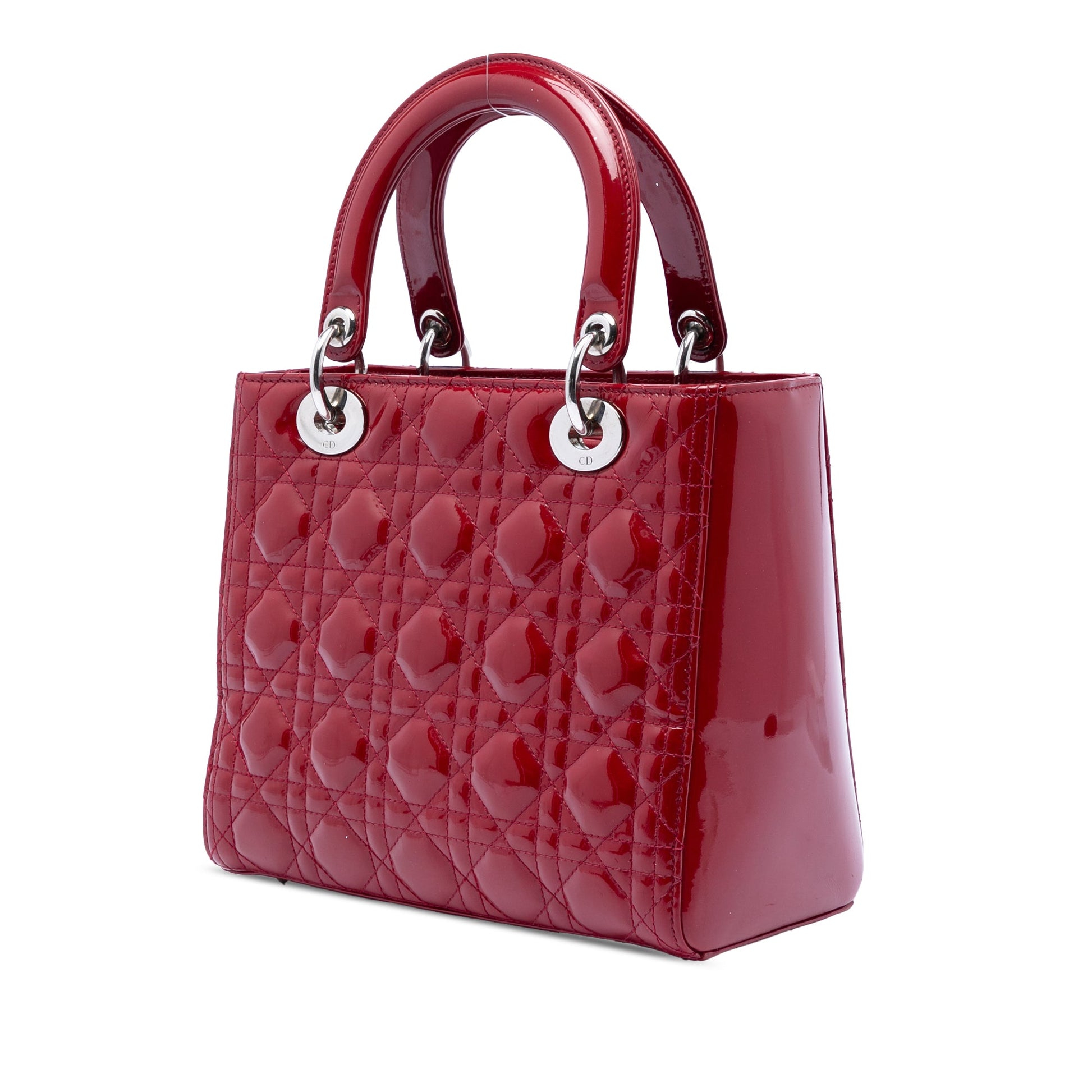 Dior Medium Patent Cannage Lady Dior