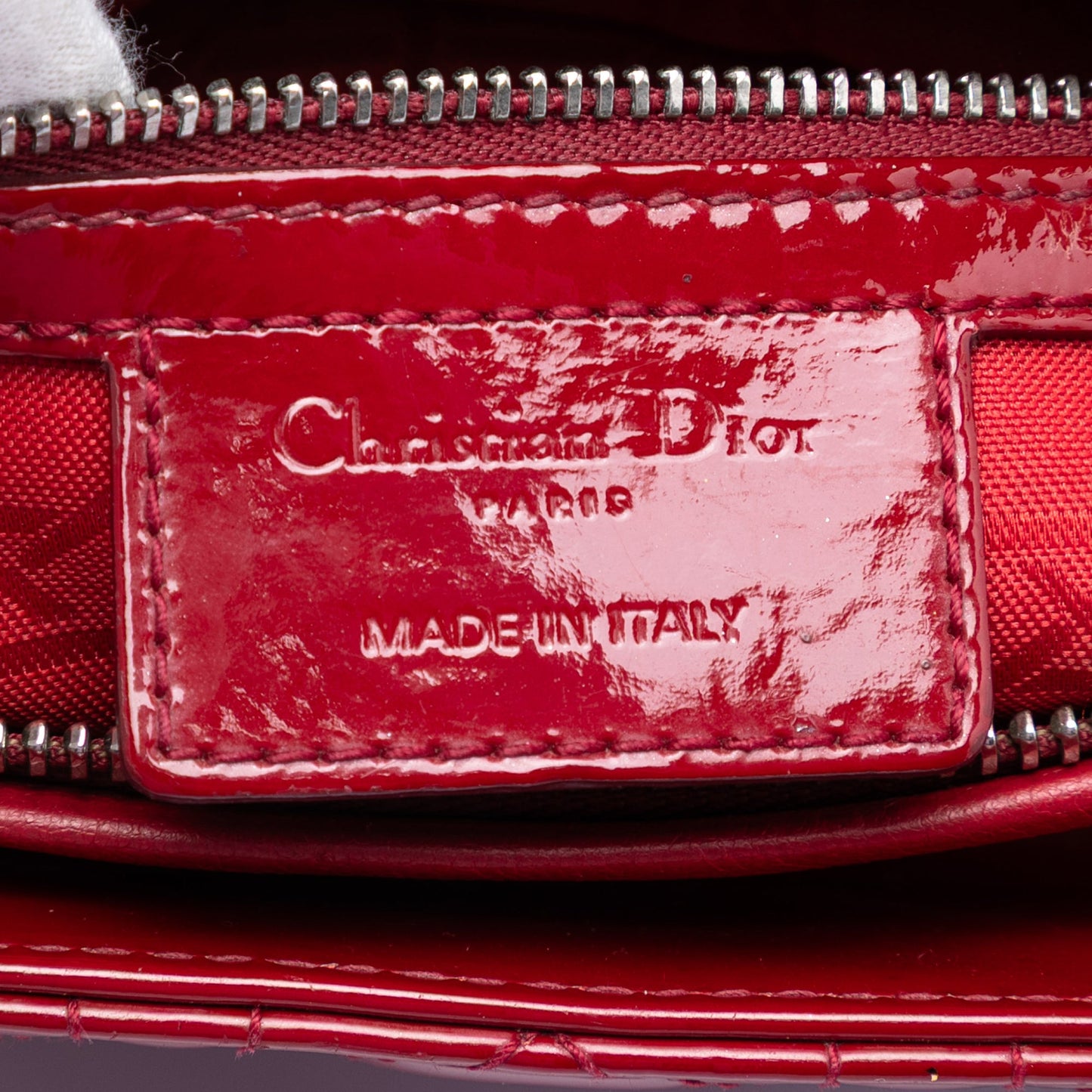 Dior Medium Patent Cannage Lady Dior