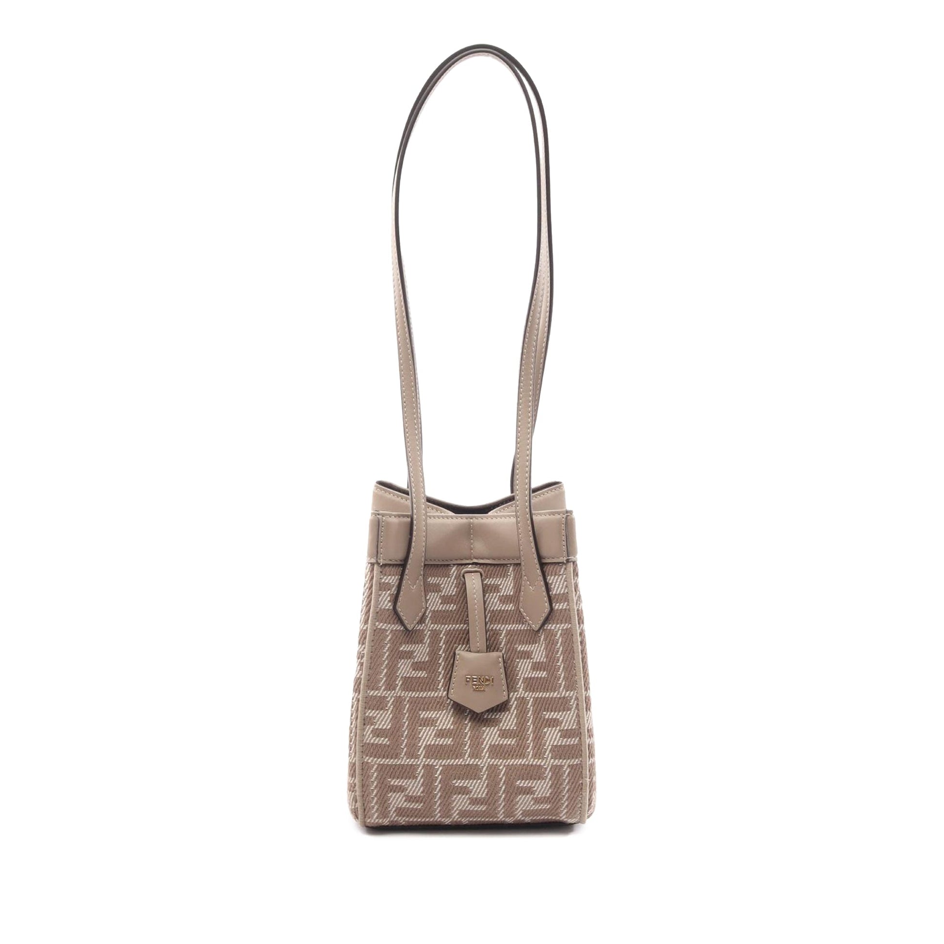 Fendi Mini Zucca Canvas Origami Shoulder Bag