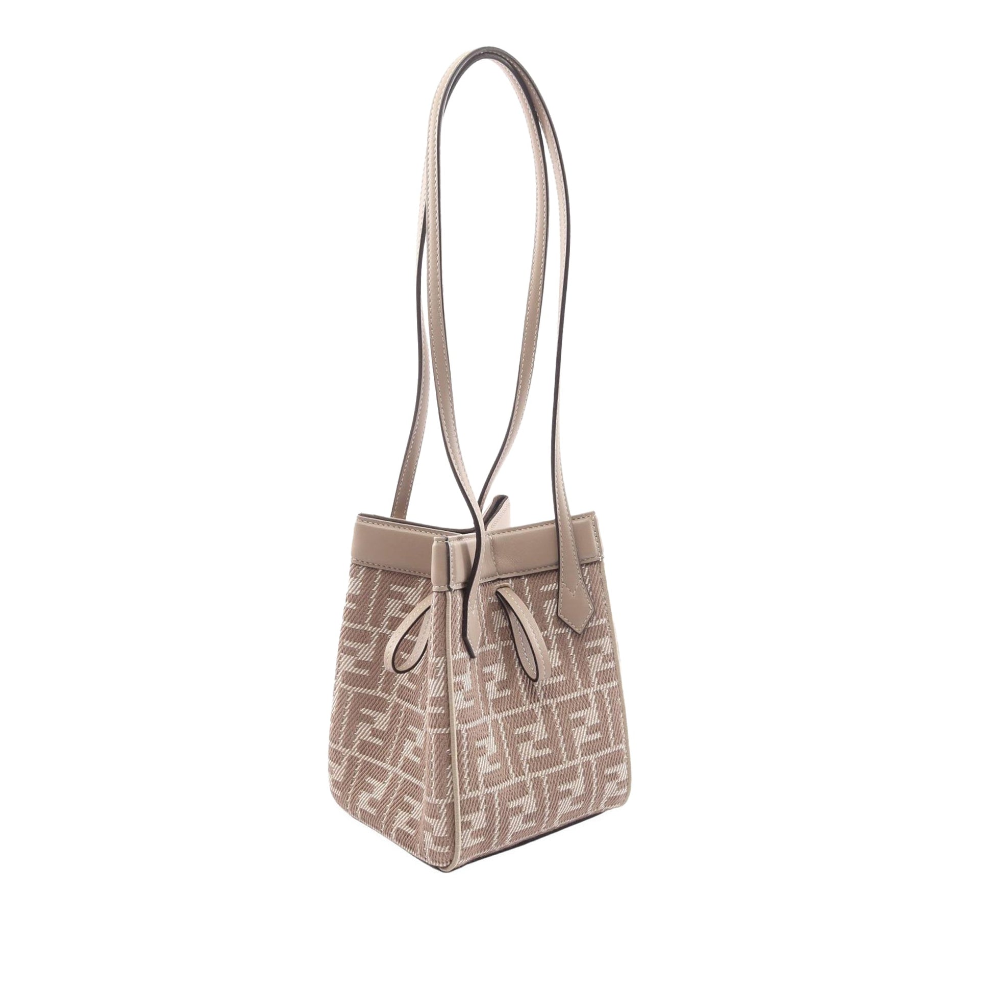 Fendi Mini Zucca Canvas Origami Shoulder Bag