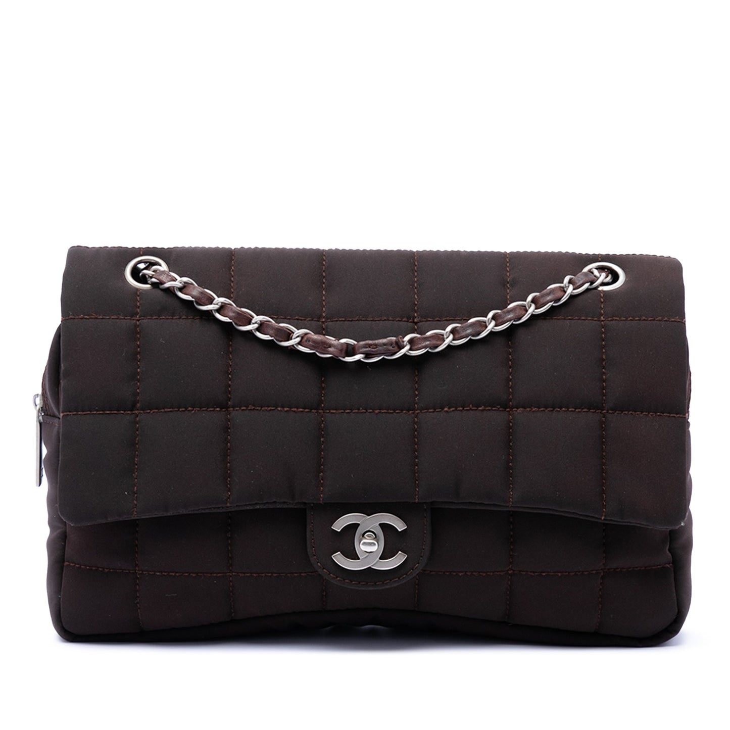 Chanel Medium Nylon Chocolate Bar Camera Flap