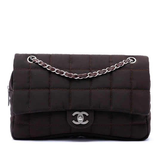 Chanel Medium Nylon Chocolate Bar Camera Flap