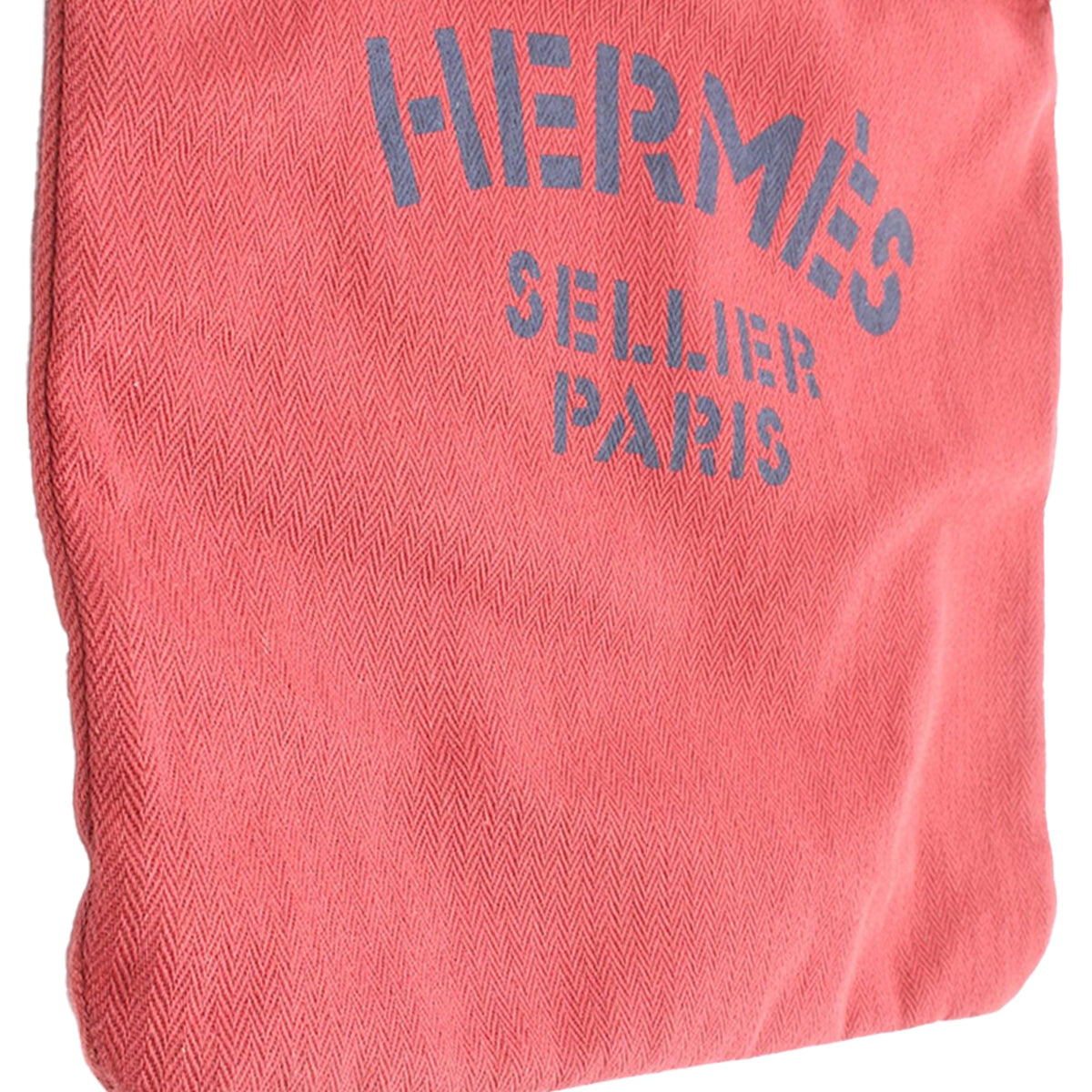 Hermès Toile Aline Grooming Bag MM — Red