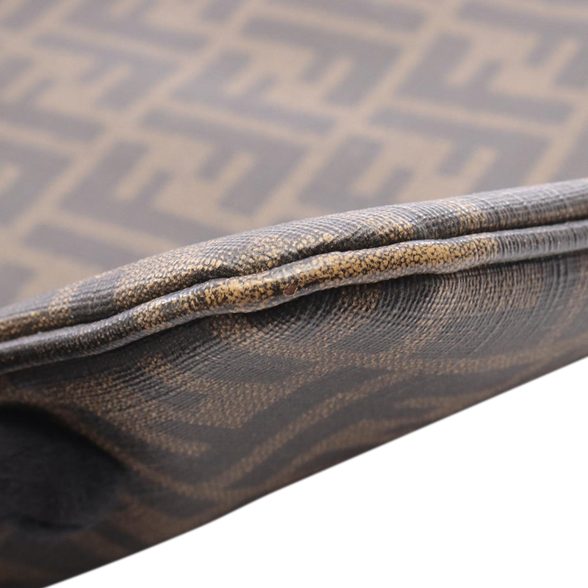 Fendi Zucca Spalmati Crossbody — Brown
