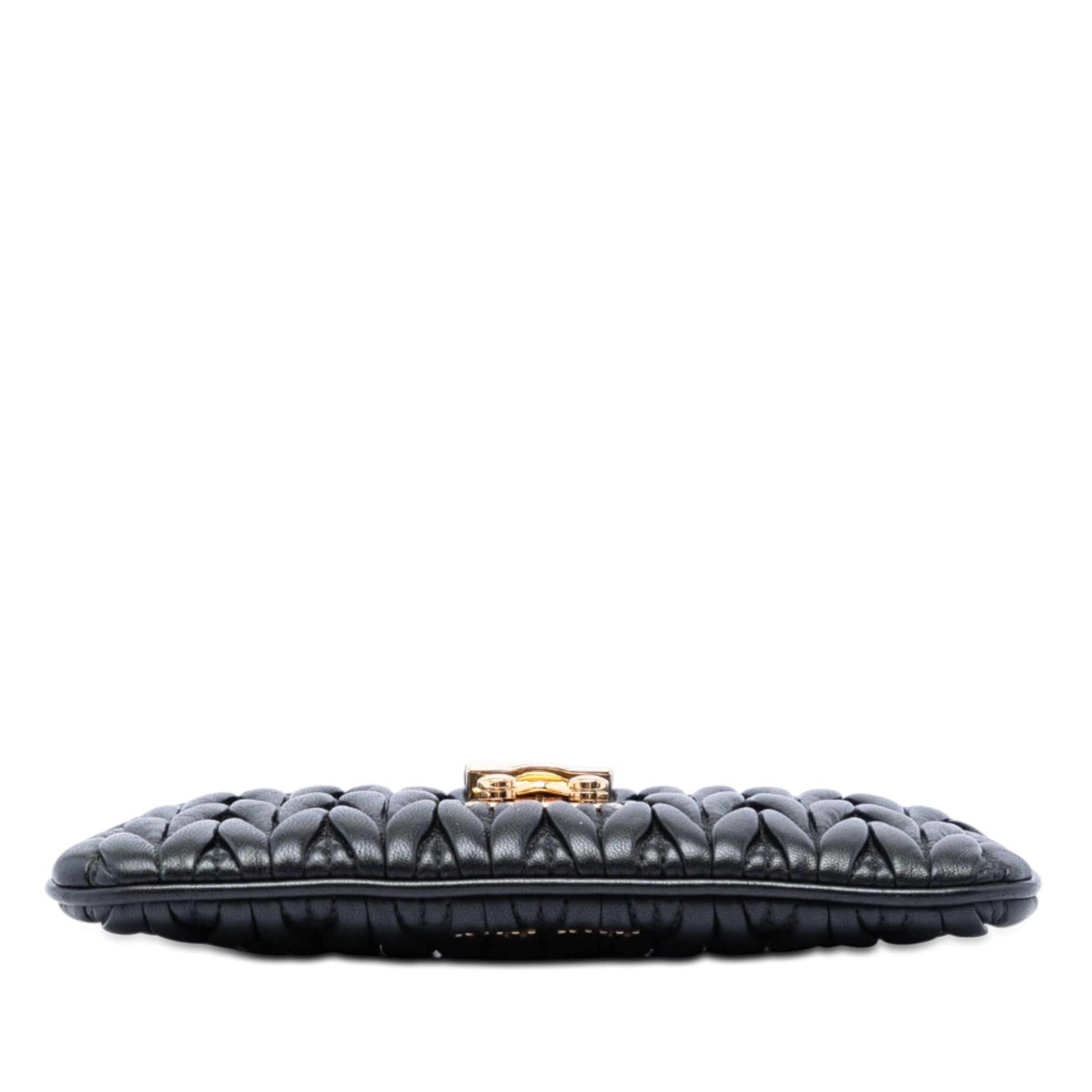 Miu Miu Matelasse Nappa Crystal Clutch on Chain
