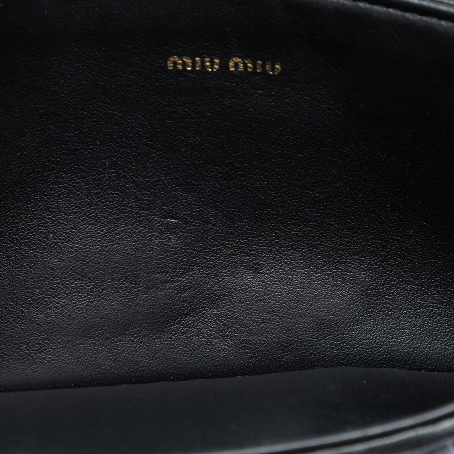 Miu Miu Matelasse Nappa Crystal Clutch on Chain