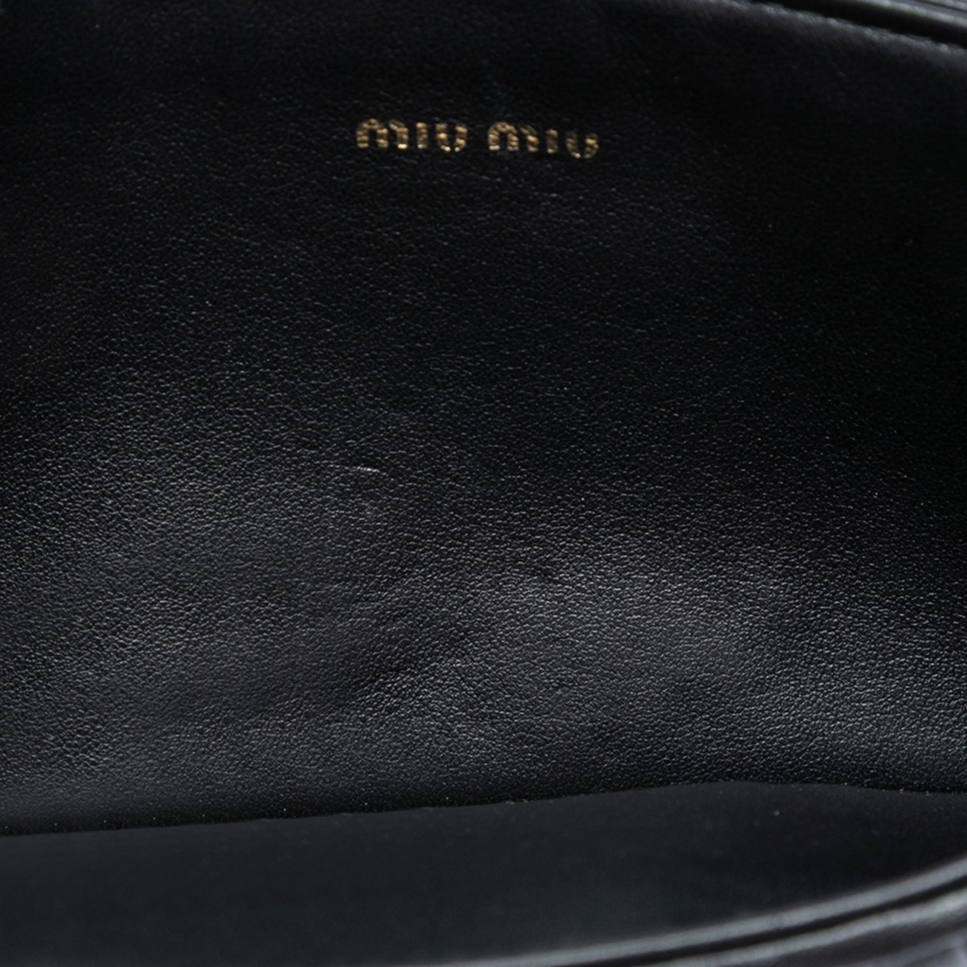Miu Miu Matelasse Nappa Crystal Clutch on Chain