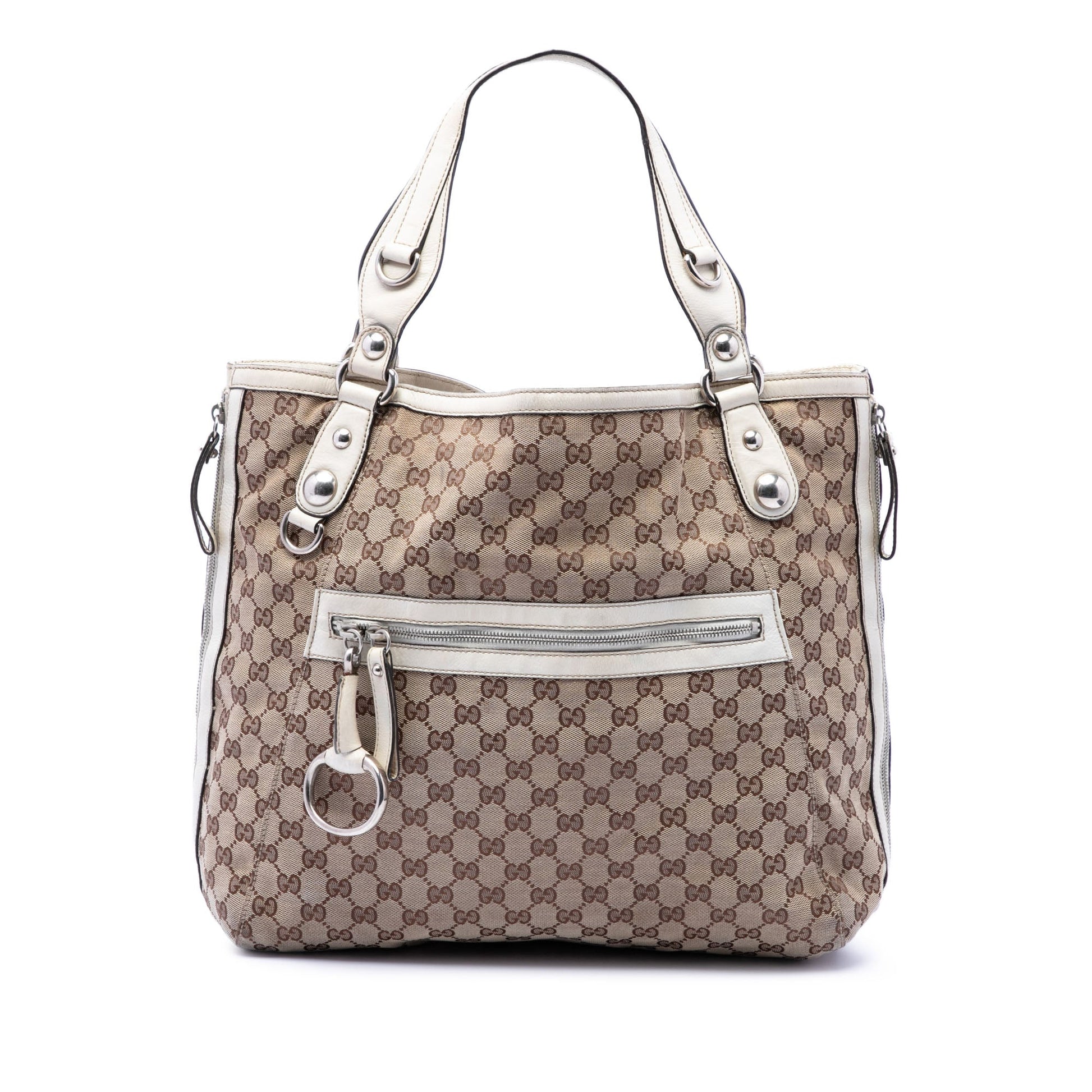 Gucci GG Canvas Icon Bit Zip Tote