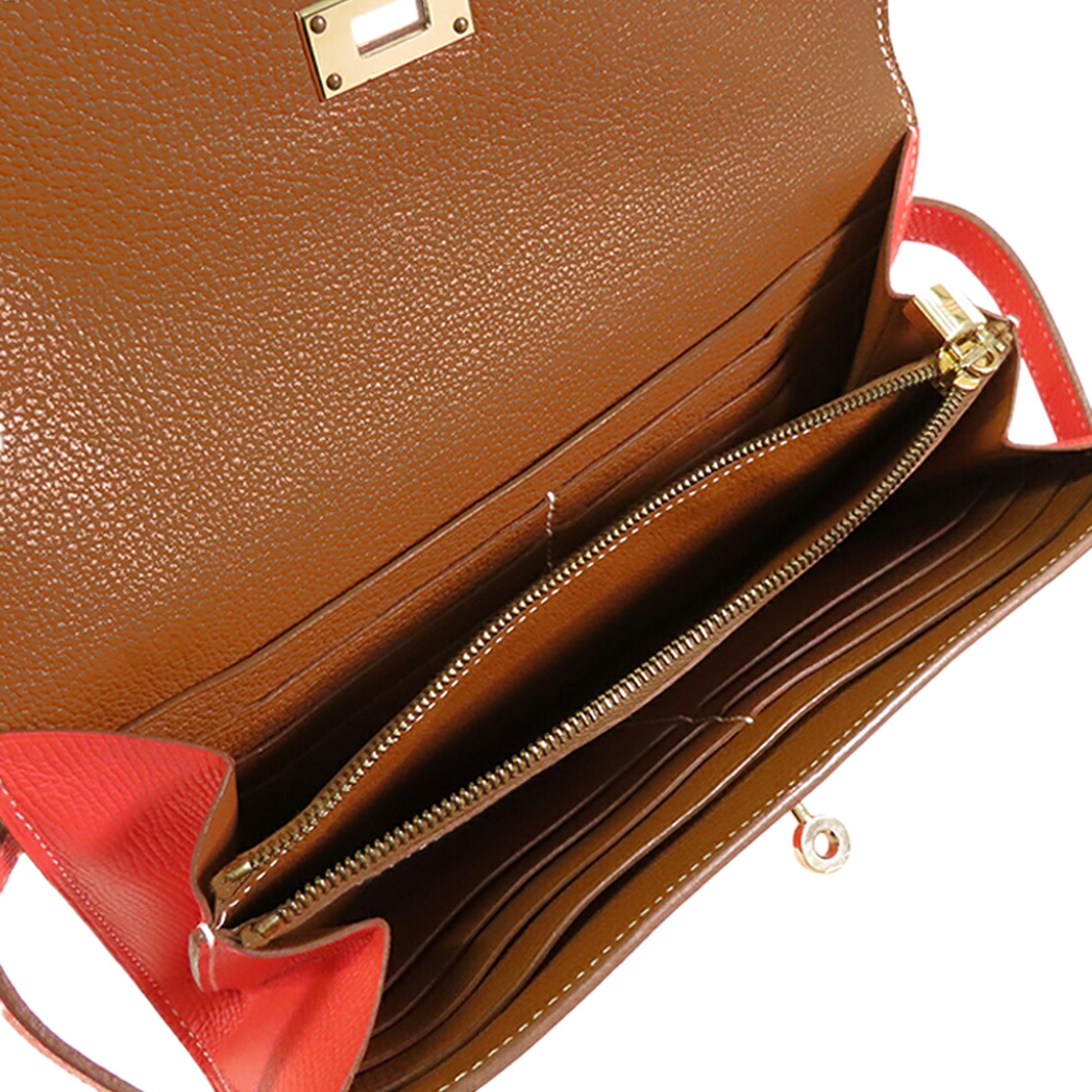 Hermès Epsom Verso Kelly To Go Wallet