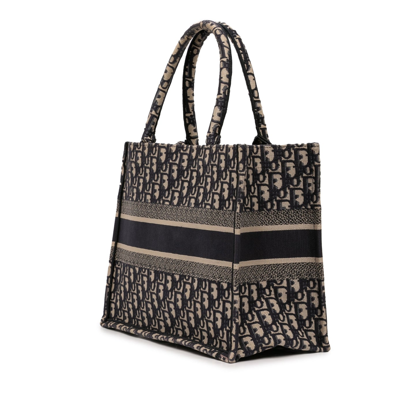 Dior Medium Oblique Embroidered Canvas Book Tote