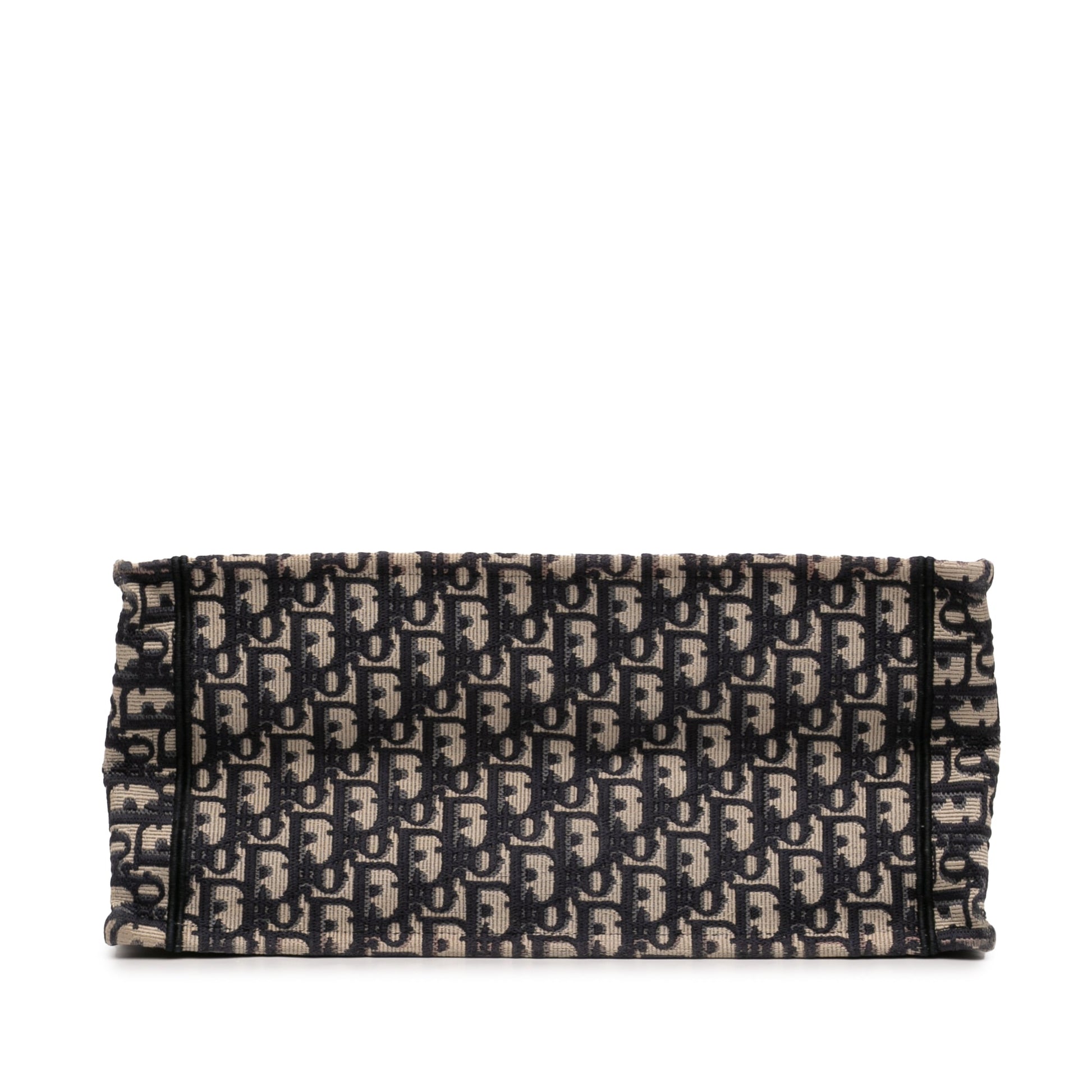 Dior Medium Oblique Embroidered Canvas Book Tote