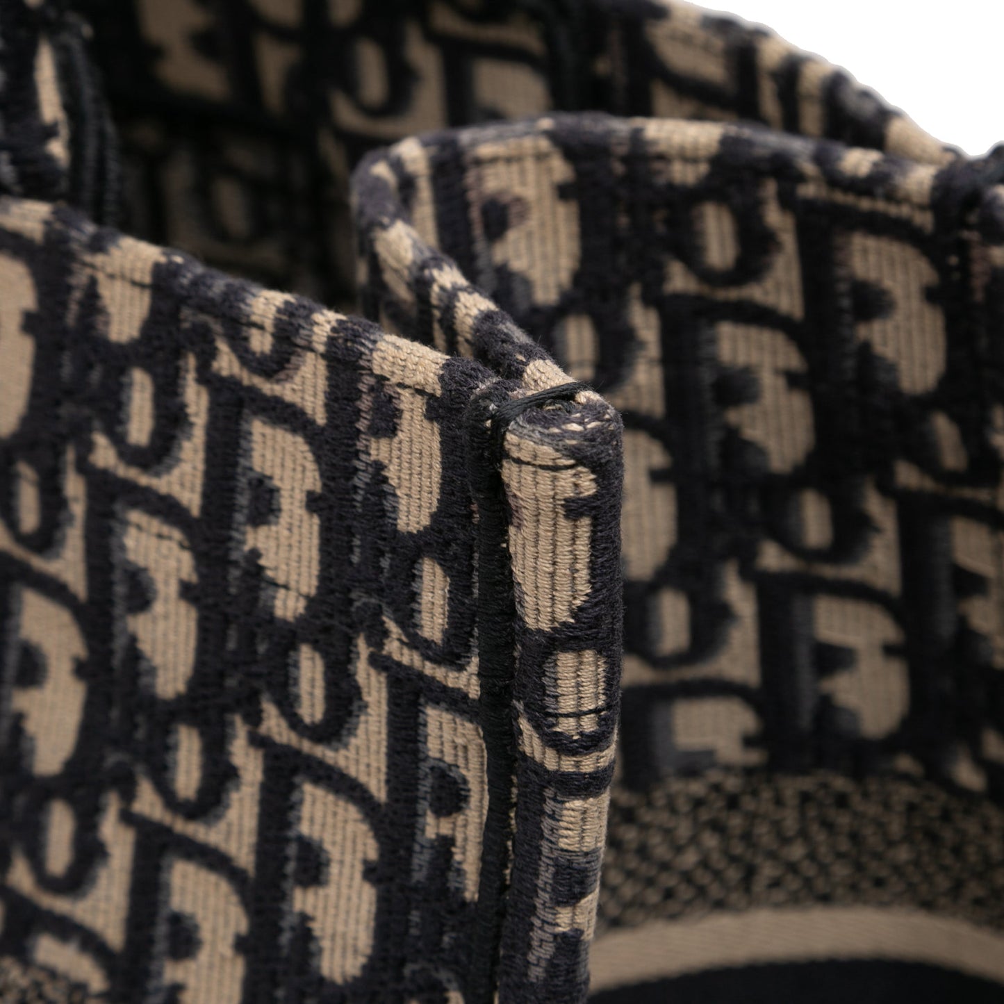Dior Medium Oblique Embroidered Canvas Book Tote
