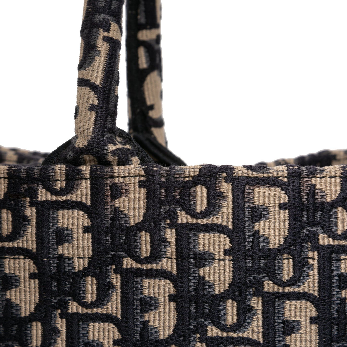 Dior Medium Oblique Embroidered Canvas Book Tote